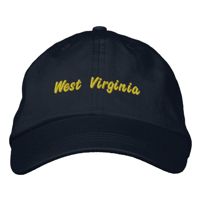 Bordada Gorra de Virginia Occidental (Anverso)