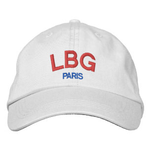 Bordada Gorra del aeropuerto Le Bourget (París)