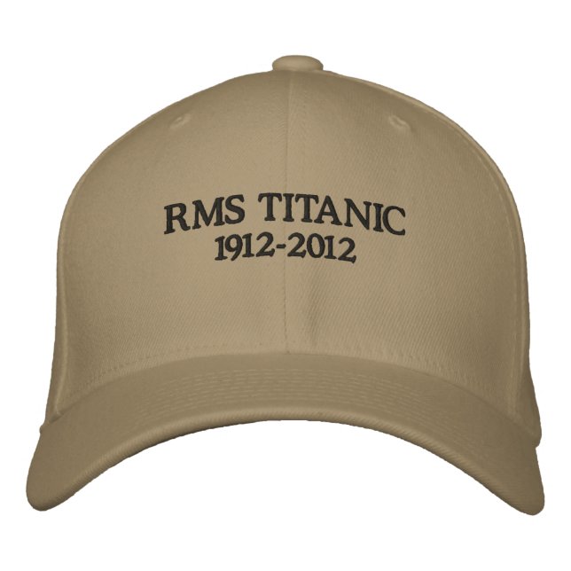 Bordada Gorra del aniversario de Titanic (Anverso)