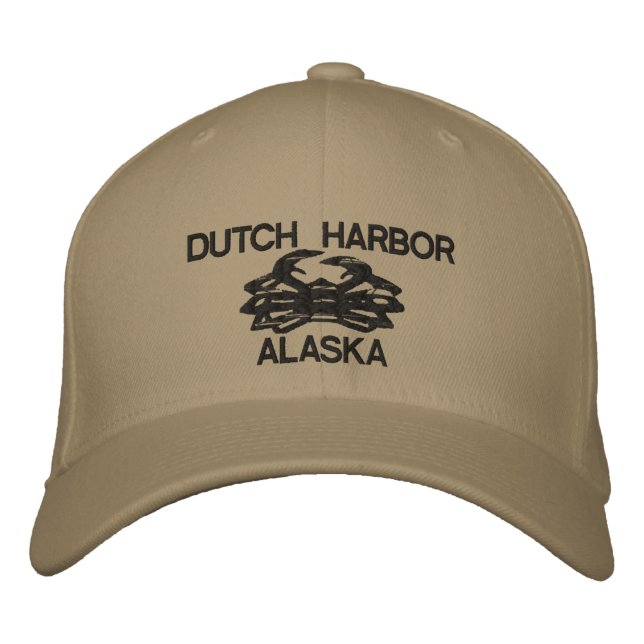 Bordada Gorra del arbusto neerlandés Alaska King Crab Embr (Anverso)