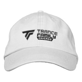 Bordada Gorra del blanco de la familia del trance de