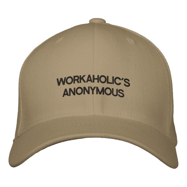 Bordada Gorra del Camionero con el ANÓNIMO de WORKAHOLIC. (Anverso)