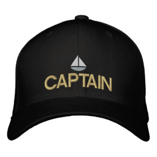 Bordada Gorra del Capitán de los Buques Borrado