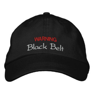 Bordada Gorra del cinturón negro