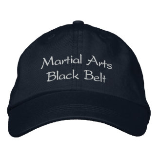 Bordada Gorra del cinturón negro de artes marciales