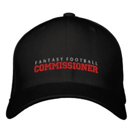 Bordada Gorra del Comisionado de Fantasía de Fútbol