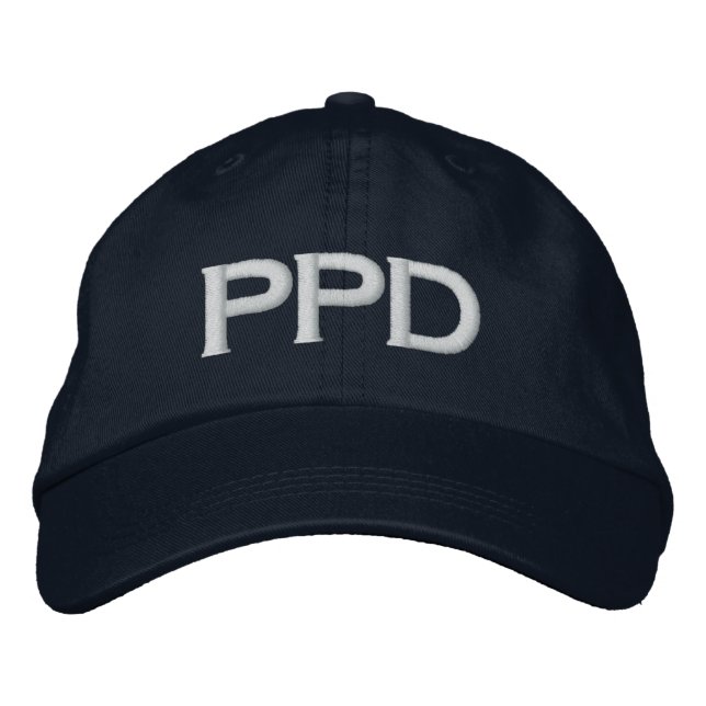 Bordada Gorra del Departamento de Policía de Paraíso (Anverso)