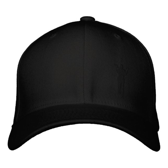 Bordada Gorra del engranaje de Paul--Negro (Anverso)