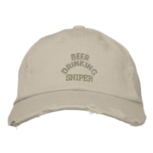 Bordada Gorra del francotirador que bebe cerveza