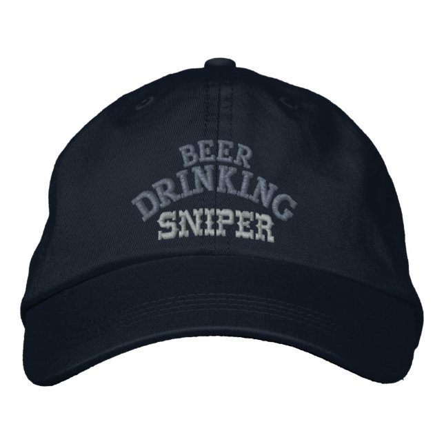 Bordada Gorra del francotirador que bebe cerveza (Anverso)