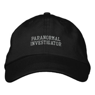 Bordada Gorra del investigador paranormal
