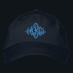 Bordada Gorra del monograma<br><div class="desc">¡Los monogramas inmediatamente hacen cualquier cosa más lindo!</div>
