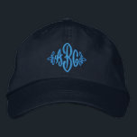 Bordada Gorra del monograma<br><div class="desc">¡Los monogramas inmediatamente hacen cualquier cosa más lindo!</div>