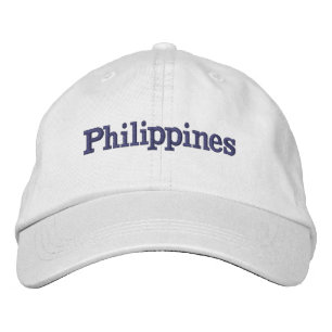 Bordada Gorra del orgullo filipino con diseño de letras