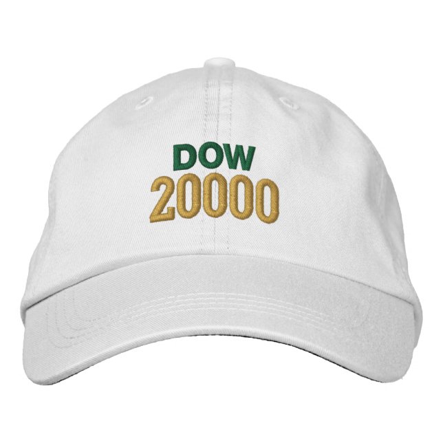Bordada Gorra Dow Jones 20000 (Anverso)