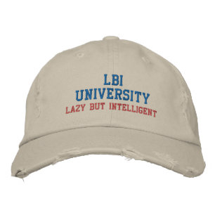 Bordada Gorra EMBARAZADO DE LA UNIVERSIDAD LBI