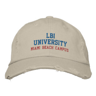 Bordada Gorra EMBARAZADO DE LA UNIVERSIDAD LBI