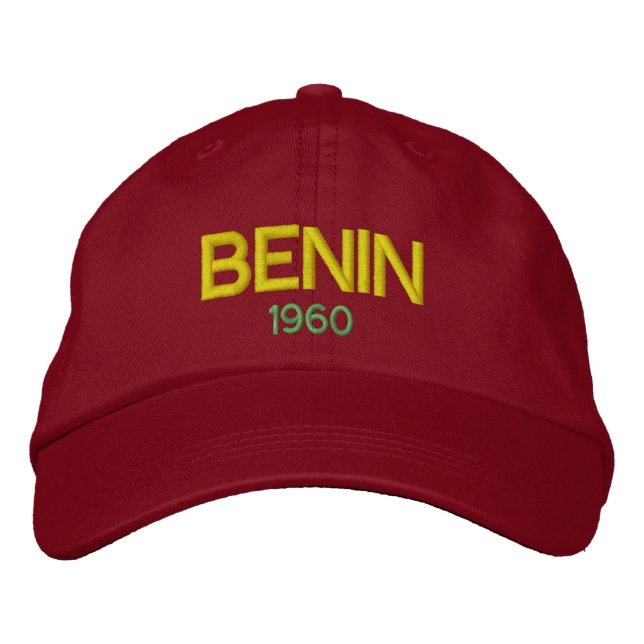 Bordada Gorra Embriodado clásico de Benín (Anverso)