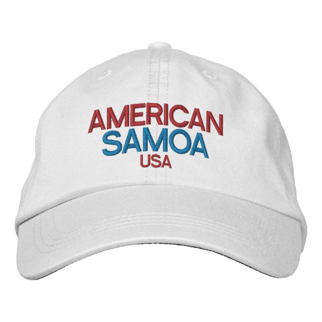 Bordada Gorra Embriodered de Samoa Americana (Anverso)