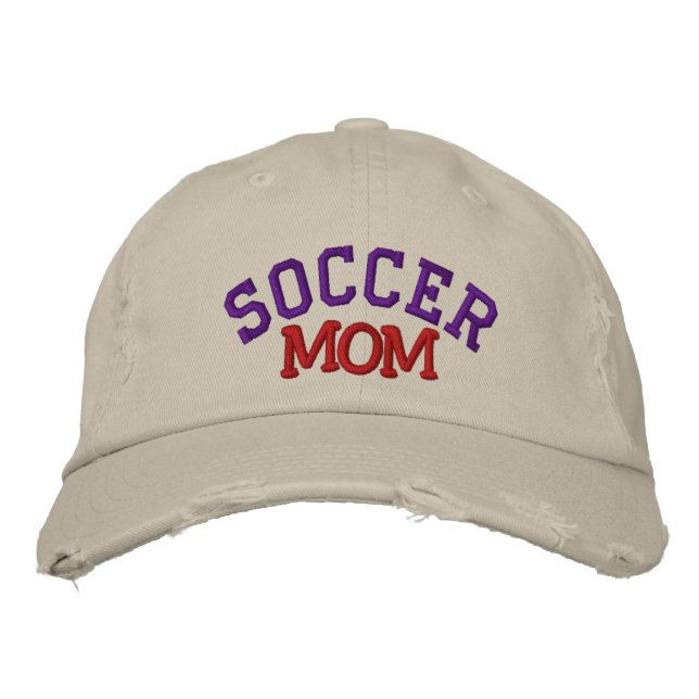 Bordada Gorra Embroidered de Soccer Mom (Anverso)