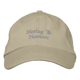 Bordada Gorra Embroidered Minimalista Moviéndose a Ninguna