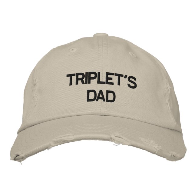BORDADA GORRA ESPECIAL DE LA PADRE ESPECIAL DE LOS "TRIPLE (Anverso)