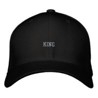 Gorra estilo sombrero versátil negro King Custom