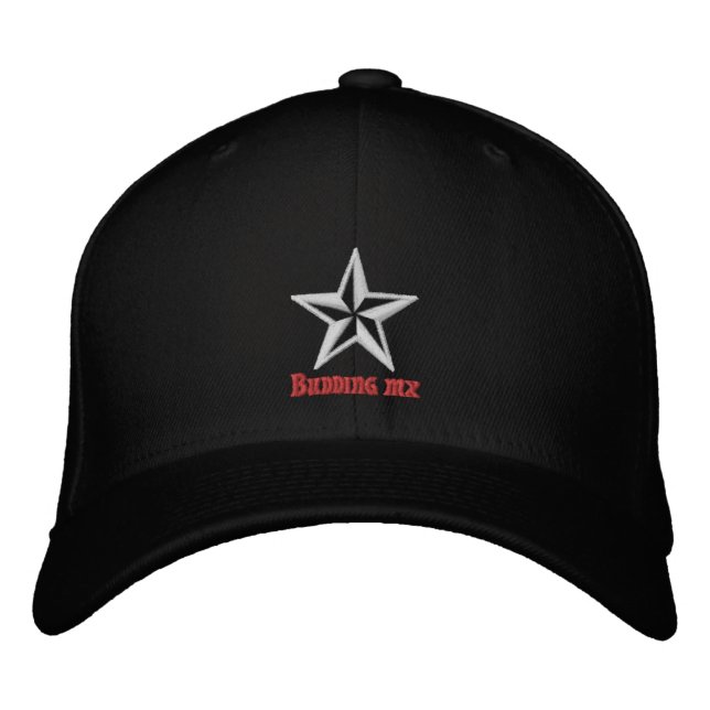 Bordada Gorra Estrella Barroida MX en ciernes (Anverso)