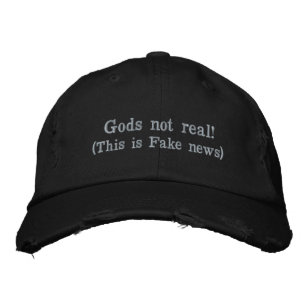 Bordada Gorra falso de las noticias