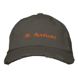 Bordada Gorra impresa personalizada Mr. Handsome parte del