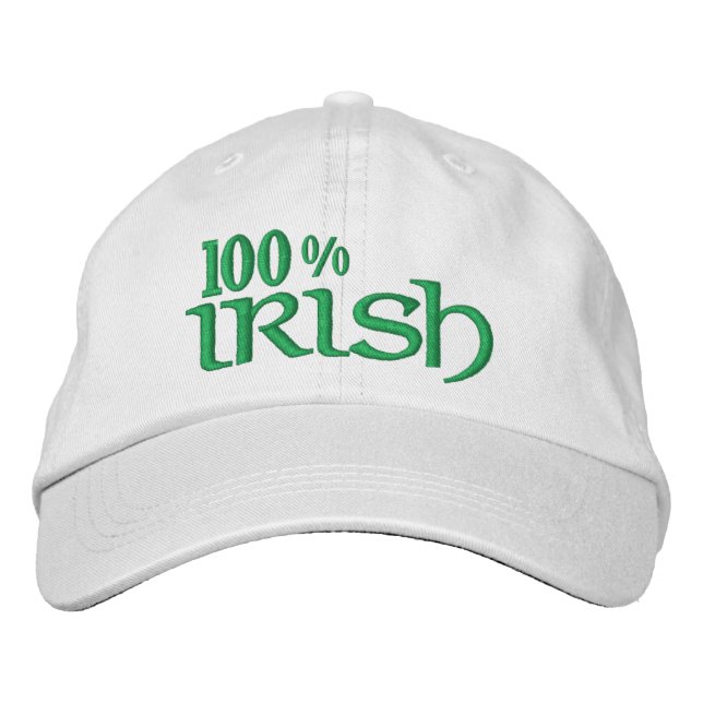 Bordada Gorra IRLANDÉS del 100% (Anverso)