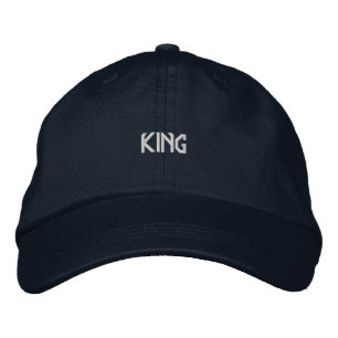 Bordada Gorra KING impresa hecha a medida de algodón durad