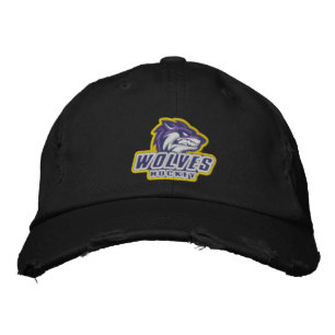 Bordada gorra lobos