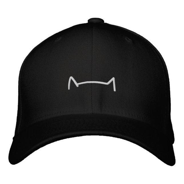 Bordada Gorra minimalista de oído gato (Anverso)