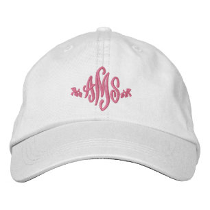 Bordada Gorra Monogramado 3 Iniciales