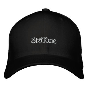 Bordada Gorra negra de tono sta