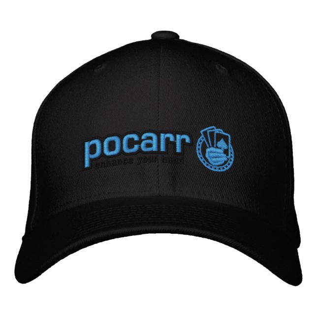 Bordada Gorra negro de Pocarr (Anverso)