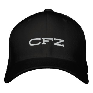 Bordada GORRA negro negro plano CFZ