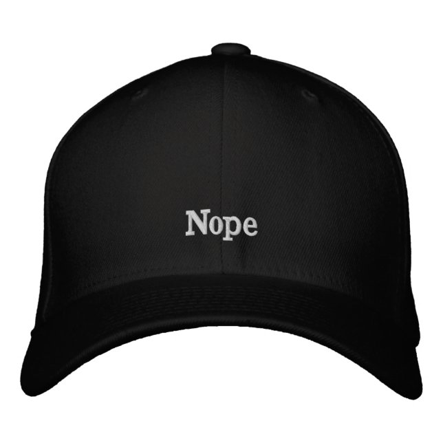 Bordada Gorra "Nope " (Anverso)