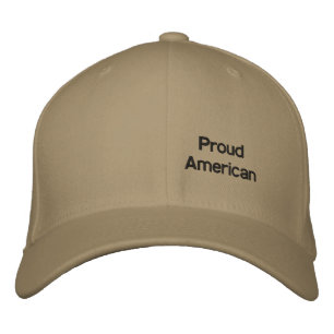 Bordada Gorra norteamericana orgullosa