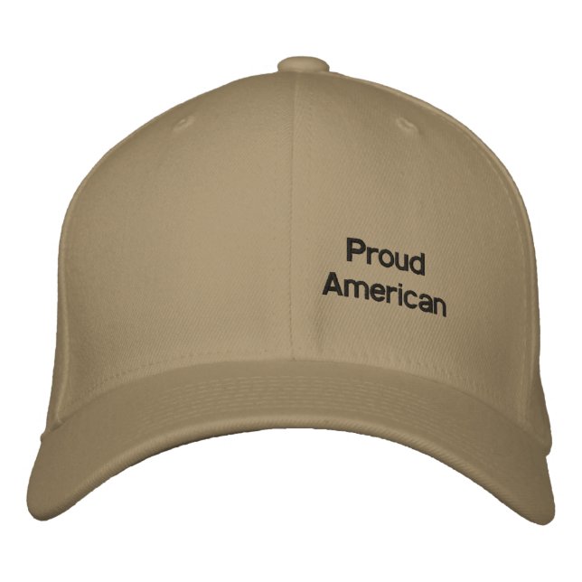 Bordada Gorra norteamericana orgullosa (Anverso)