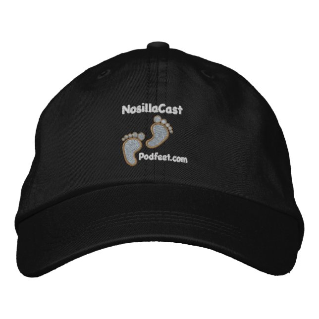 Bordada Gorra NosillaCast - Negro (Anverso)