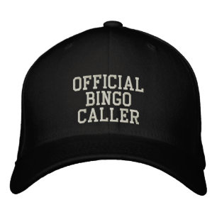 Bordada Gorra oficial de BINGO Bordado