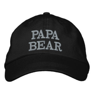 Bordada Gorra Papa Bear Regalo del día del padre