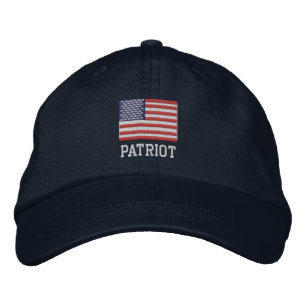 Bordada Gorra Patriota - Gran Gorra de Bandera de Estados 