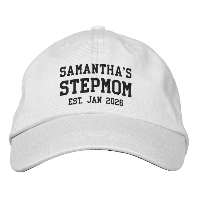 Bordada Gorra personalizada con bordado para madrastra (Anverso)