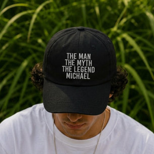 Bordada Gorra personalizada El hombre El mito La leyenda