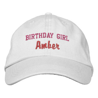Bordada Gorra personalizada para cumpleañera, sombrero de
