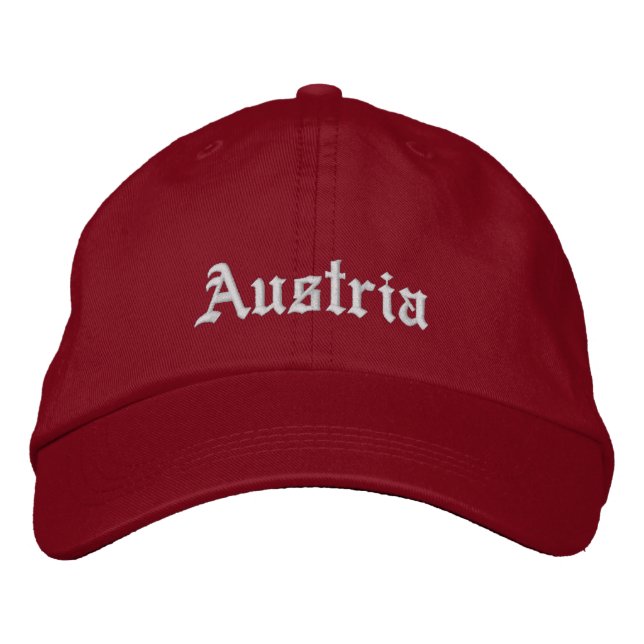 Bordada Gorra Personalizado de Austria (Anverso)