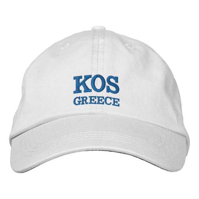 Bordada Gorra Personalizado de Kos Island Grecia (Anverso)